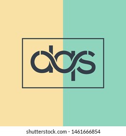 D Q S joint letters logo design vector