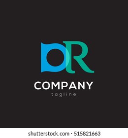 D R Letter Logo Design Vector: เวกเตอร์สต็อก (ปลอดค่าลิขสิทธิ์ ...