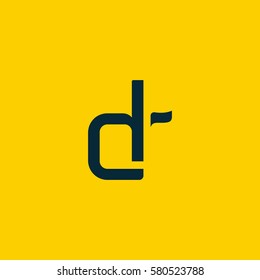 D & R Letter logo design vector element