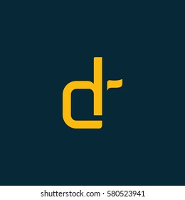 D & R Letter logo design vector element