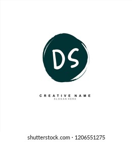 D S DS Initial abstract logo concept vector
