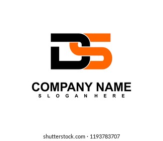 D S Initial logo template vector