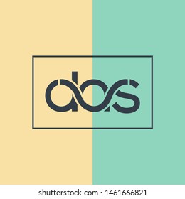 D A S joint letters logo design vector