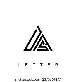 D A S letter logo creative design. DAS icon template
