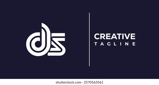 D and S logo design. DS abstract Letters Logo Monogram. This logo design is the process of creating a visual symbol that represents a brand, company, or individual.