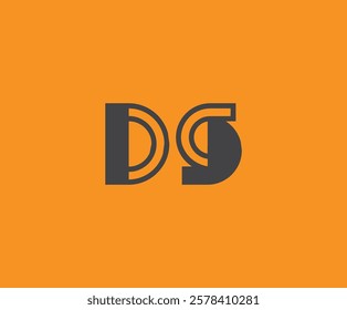 D and S logo design. DS abstract Letters Logo Monogram. This logo design is the process of creating a visual symbol that represents a brand, company, or individual.