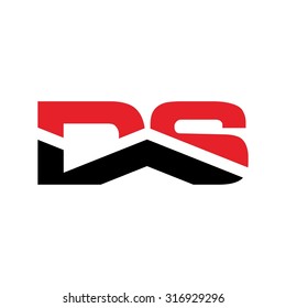 D and S logo. roof logo vector.