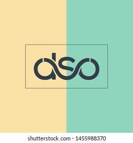 D S O joint letters logo design vector template