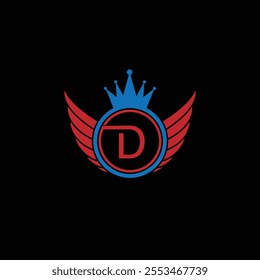 D shield logo design template