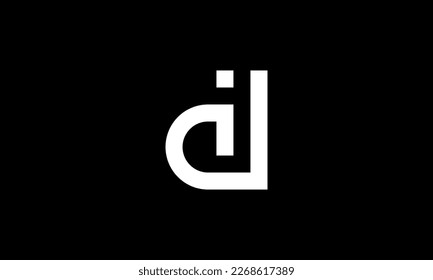 I D simple one line logo
