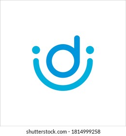 D Smile Logo Design Vector Sign
