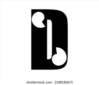 D spiral vector illustration word art shape logo style graphics template word letter alphabet