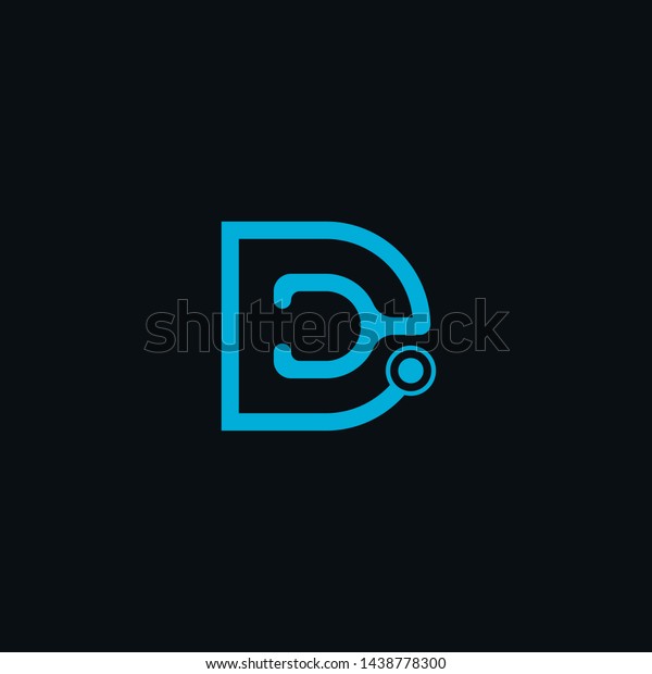 D Stethoscope Logo Flat Monogram Stock Vector (Royalty Free) 1438778300 ...