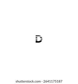 d stripes letter vector logo company design