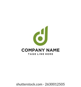 D style logo icon desigen vector