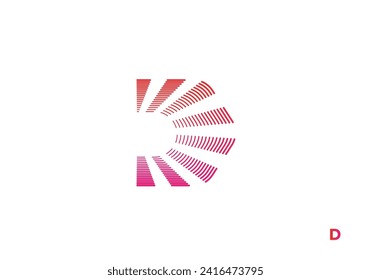 D style logo , Vector Logo Letter D letter  concept technology logo design vector , Letter  pixels initial design template, Letter  on  logo icon set