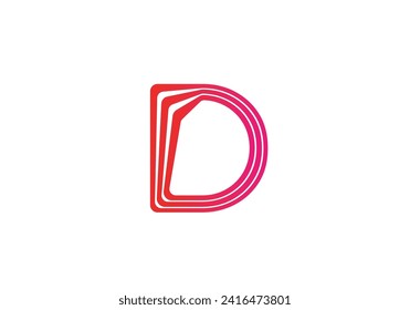 logotipo de estilo D, logotipo Vector Logotipo Carta D concepto de tecnología de diseño vector, píxeles de carta plantilla de diseño inicial, conjunto de iconos de carta en logotipo