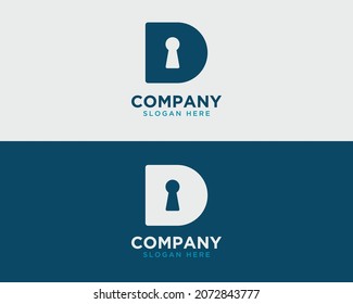 Plantilla de diseño de logotipo de letras estilizadas D