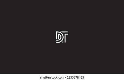 D T LOGO BLACK WHİTE VEKTÖR