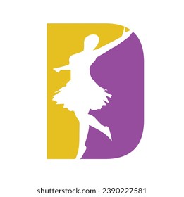 D text logo with the dancevactor design