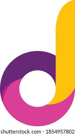 diseño del logotipo de tipo d 2020