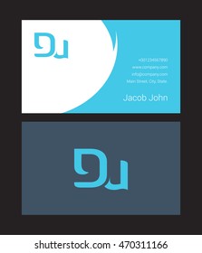 D & U Joint letter logo, with Business card

