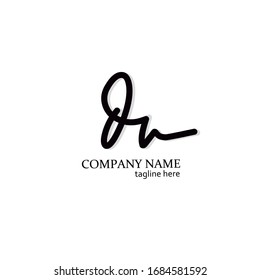 d v dv Beauty vector initial logo, handwriting logo of initial signature, wedding, fashion, jewerly, boutique, floral and botanical with creative template for any company or business