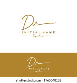 D V DV Initial letter handwriting and signature logo.