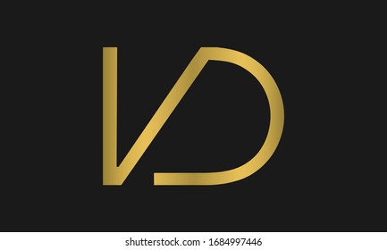 D , V , DV , VD Buchstaben Logo Design mit kreativer, moderner Typografie und abstraktem Monogramm Logo