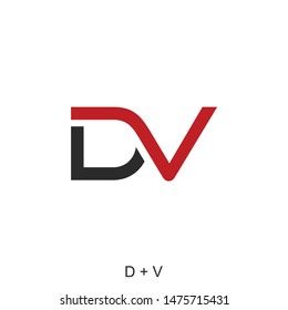 D and V letter concept. Very suitable in various business purposes, also for icon, symbol and many more.
