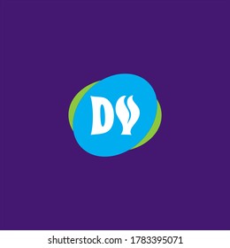 D V letter logo concept design