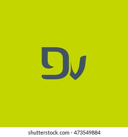 D V  Letter logos