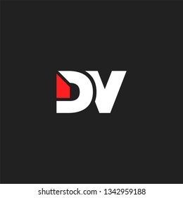 D & V letters Joint logo icon vector template.
