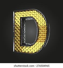 D Golden Letter Stock Vector (Royalty Free) 271300025 | Shutterstock