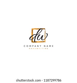 D W initial logo