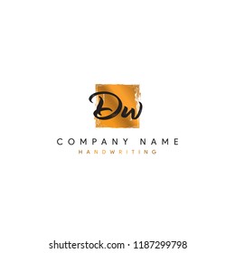 D W initial logo