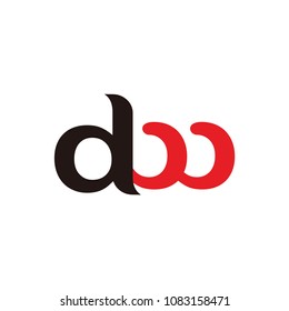 d w letter logo
