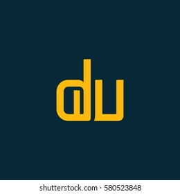 D & W Letter logo design vector element