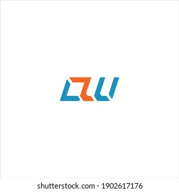 D W letter logo vector design on white color background. dw icon