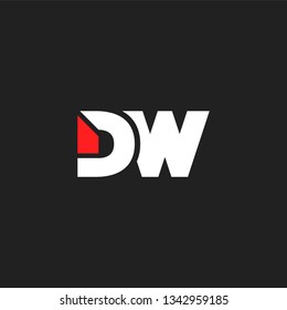D & W letters Joint logo icon vector template.
