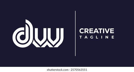 D and W logo design. DW abstract Letters Logo Monogram. This logo design is the process of creating a visual symbol that represents a brand, company, or individual.