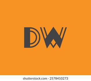 D and W logo design. DW abstract Letters Logo Monogram. This logo design is the process of creating a visual symbol that represents a brand, company, or individual.