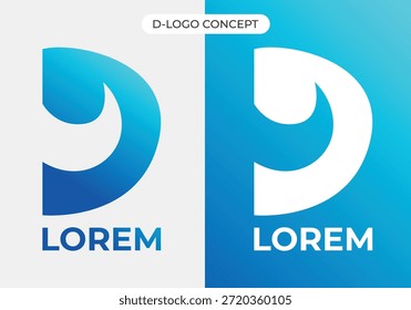 D Vetor de conceito de logotipo de água EPS10