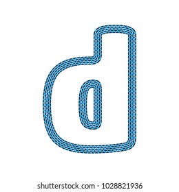 D Webbing Tape Letter Logo Icon Design