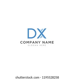 D and X letter Logo Template Design Vector, Emblem, Design Concept, Creative Symbol, Icon