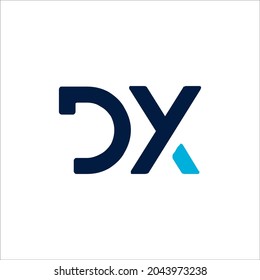 D and X logo vector template sign