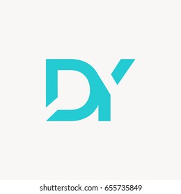 D Y joint letter logo vector template