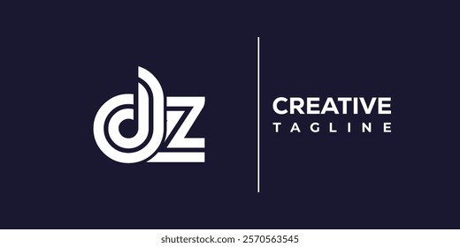 D and Z logo design. DZ abstract Letters Logo Monogram. This logo design is the process of creating a visual symbol that represents a brand, company, or individual.