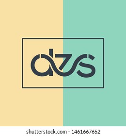 D Z S joint logo design vector template