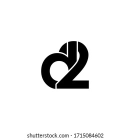 D2 Letter Original Monogram Logo Design Stock Vector (Royalty Free ...